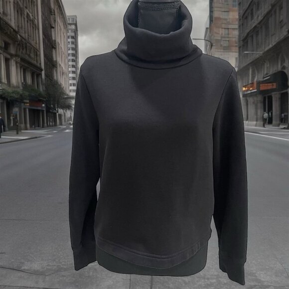 Zara Black Turtleneck Sweater Small Cozy Minimalist Normcore Streetwear Fall - Picture 1 of 8
